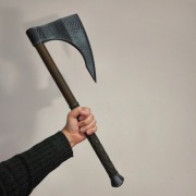 Topór wikinga - długi, ręcznie malowany