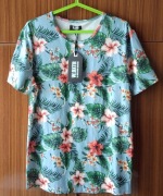 T-shirt podkoszulka męska rozmiar duże S w stylu hawajskim  W. Baxter.   XZ