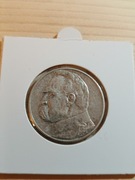 Moneta 5 zł z 1934 II RP Józef Piłsudski srebro 0/750
