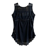 ESOTIQ BODY NOWE CZARNE KORONKOWE TOP BLUZKA KORONKA BIELIZNA 36
