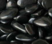 Czarny Polerowany Otoczak Kamień Ogród Akwarium