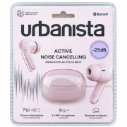 Bezprzewodowe słuchawki douszne Urbanista Santiago , różowe 