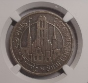 Wolne Miasto Gdańsk - 5 guldenów 1923 r. - Kościół Mariacki  NGC XF DETAILS