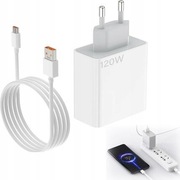 Ładowarka  120W biała USB C kabel 1m