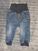 Spodnie jeansowe chłopięce niemowlęce rozm. 74