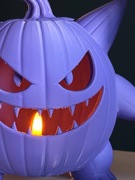 Gengar dynia – figurka 3D z motywem Halloween, miejsce na tealight