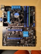 Płyta głowna MSI B75A G43 + I5-3450 z chłodzeniem + 1 Gb RAM SAMSUNG
