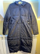 Medicine długa kurtka z dużym zamkiem + przypinane futerko do kaptura S