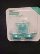 Tesco Essentials Smoczki dla niemowląt 3 zestaw