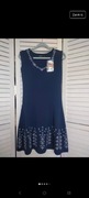 Sukienka granatowa Desigual xs s krótka 