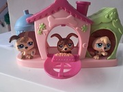 Littlest Pet Shop LPS trojaczki plus buda