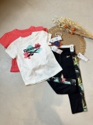 Komplet sportowy dziewczęcy 2 T-shirty i legginsy  rozmiar 104