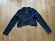 Czarna narzutka, bolerko, żakiecik z wiskozą Eidos 36 38