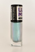 Rozświetlający Lakier do paznokci Eveline Lumi Bloom 02 Blue Aura pastelowy
