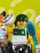 Lego 71025 seria 19 figurka nr 13 Zawodnik rugby