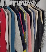 Zestaw pakiet swetry damskie używane mix 25 szt.