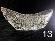 Misa kryształowa gondola łódka patera PRL