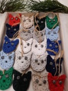 Bombki koty, boże narodzenie, bombeczki handmade