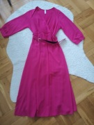 Sukienka różowa Amareno M 38 dekolt wieczorowa  24 hm 