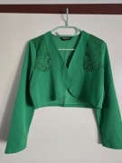 Bolerko damskie butelkowa zieleń rozmiar S