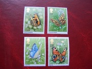 Wielka Brytania 1981 MNH Mi. 875/88 Fauna Owady Motyle