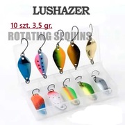 Mini zestaw błystek wahadłówek 10szt. dł.3 cm- waga 3,5 gr.