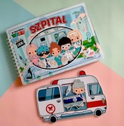 Szpital Toca Boca książka z elementami na rzepy Toka Boka 