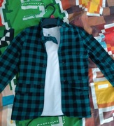 Marynarka koszula z mucha i spodnie