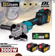 Szlifierka gisam 125mm M14 3000W  w zestawie z bateriami