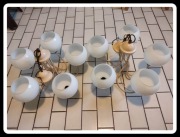 Lampa wisząca żyrandol na 5 kloszy