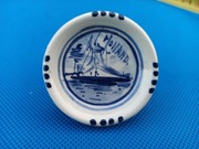 Holenderska miniaturka talerz w stylu Delft 