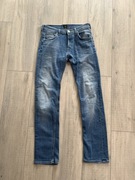 LEE SPODNIE MĘSKIE, JEANSOWE, NIEBIESKIE