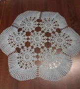 Serwetka obrus rękodzieło szara