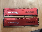 Pamięć RAM DDR3 HyperX Savage 8GB 2x4GB 2400MHz CL11 HX324C11SRK2/8