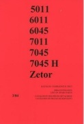 Katalog części Zetor 5011, 6011, 6045, 7011, 7045,