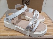 skórzane sandały dziewczęce marki Gioseppo roz. 34 wkładka 21,5 cm nowe