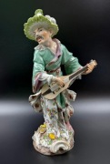 Duża figurka Malabar z mandoliną Carl Thieme, Potschappel.