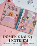 Interaktywna książka z lalką i kotkiem