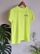 Żółta koszulka sportowa do ćwiczeń na siłownię i na trening 158 164