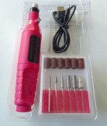 Szlifierka Frezarka do paznokci Zestaw manicure pedicure USB + kpl. frezów