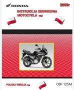 HONDA CB 125F M CBF 125 2009r SERWISOWKA KSIAZKA NAPRAW j.POLSKI