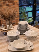 Serwis obiadowy XXL na 12 osób likwidacja magazynu 