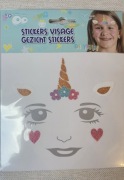 Ozdobne naklejki- tatuaże na twarz dla dzieci 