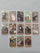 Naklejki czarne kotki z Tarota Cups