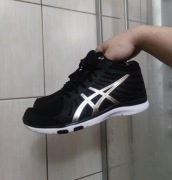 buty sportowe 39 damskie ASICS GEL-FIT SANA S390N czarne ze złotymi de