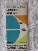 WOJEWÓDZTWA GDAŃSKIE SŁUPSKIE mapa 1977