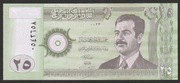 Irak 25 dinarów 2001 - Saddam Husajn - stan bankowy UNC