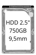 Dysk twardy MIX 750GB HDD SATA 2,5