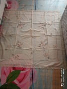 Obrus haftowany ecru koronka bawełna batyst 100x100 cm