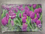 Obraz na płótnie Tulipany fioletowe 45x30 cm canvas